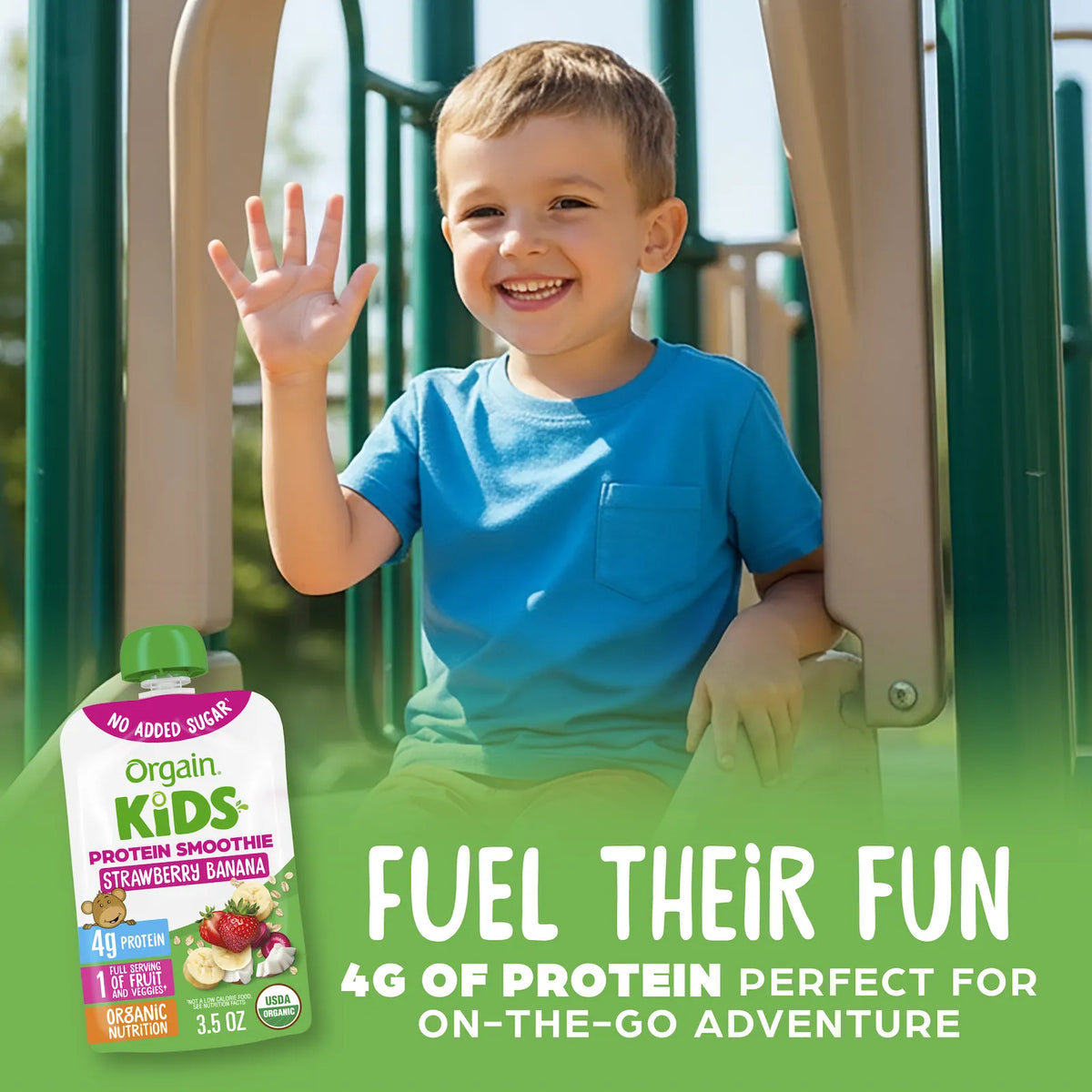 Kids Protein Smoothie - Strawberry Banana
