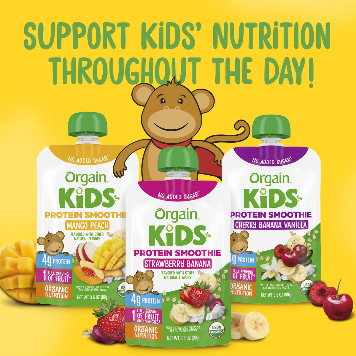 Kids Protein Smoothie - Strawberry Banana