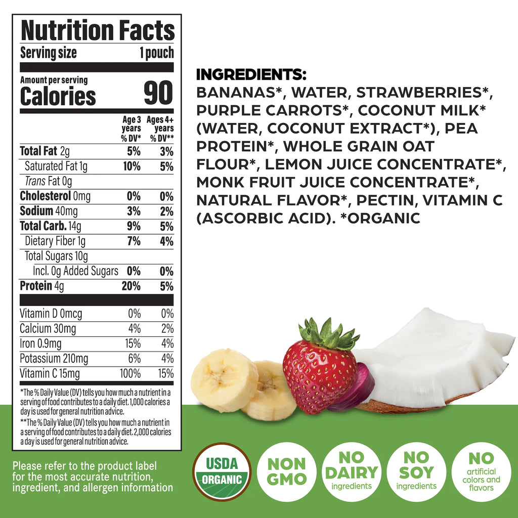 Kids Protein Smoothie - Strawberry Banana