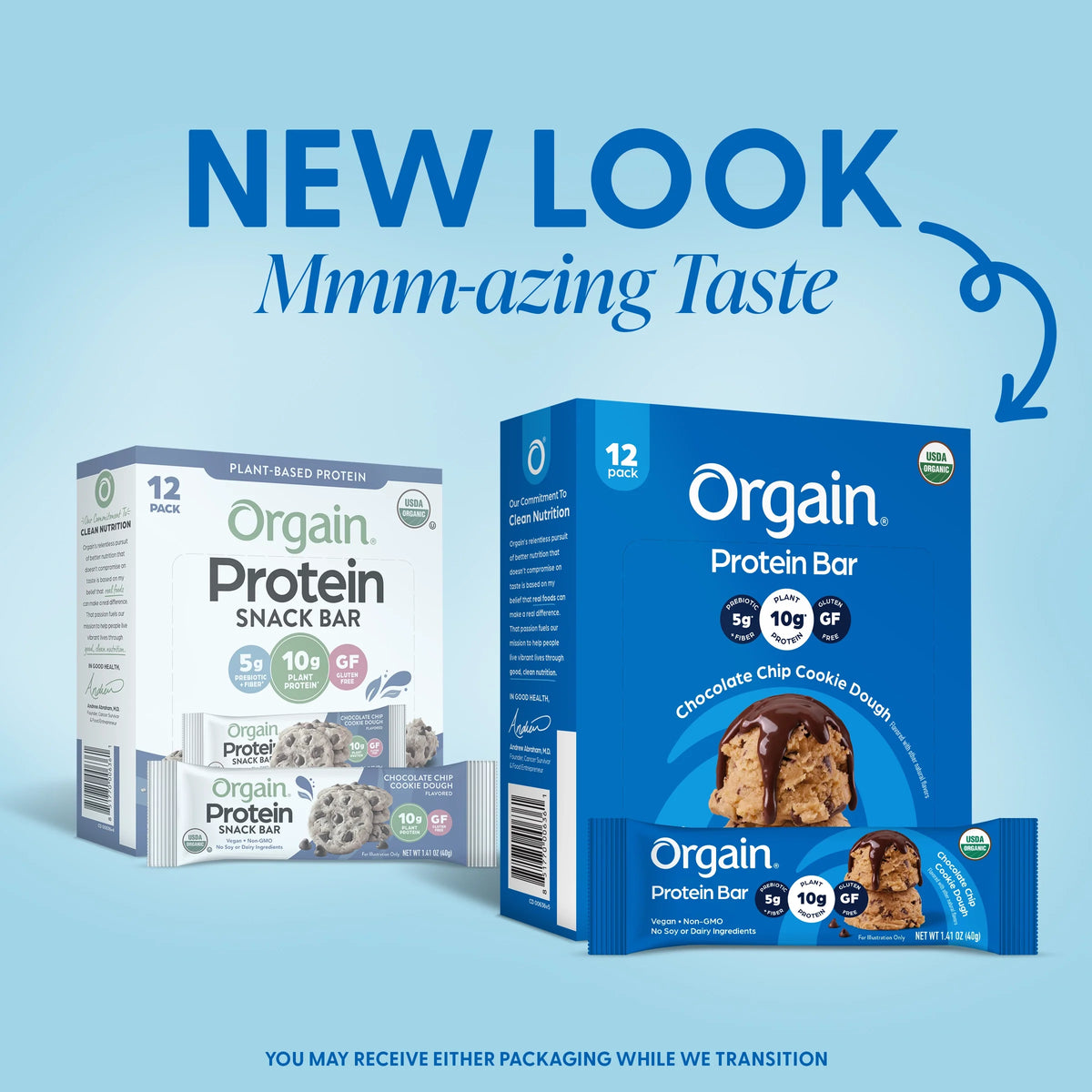 Organic Protein Bar - Chocolate Chip Cookie Dough