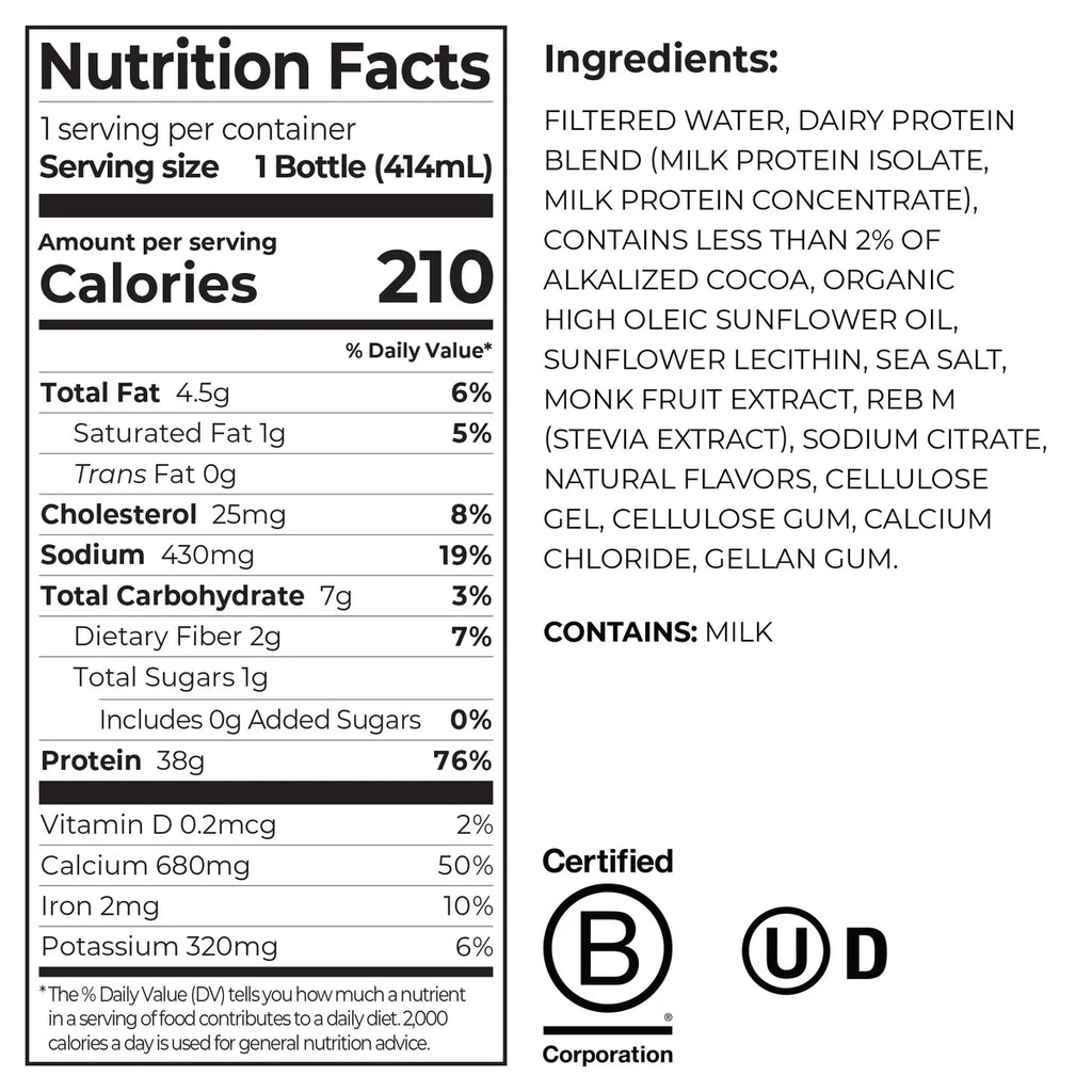 38g Protein Shake - Chocolate Fudge