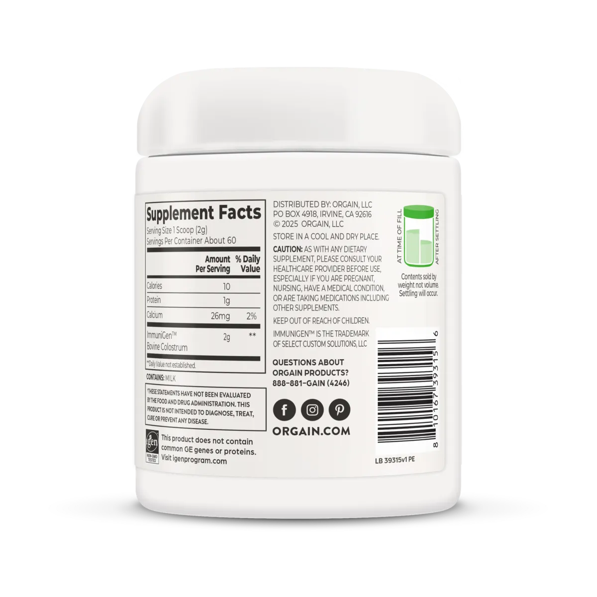 Colostrum Immune + Gut Health Powder