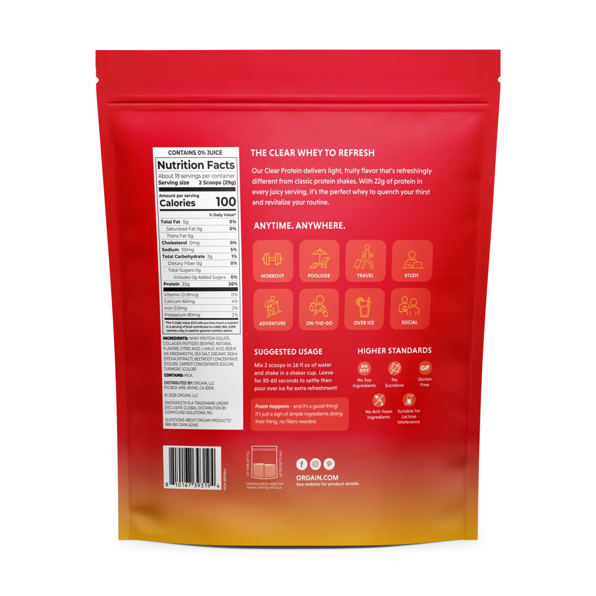 Clear Protein Powder - Tropical Punch