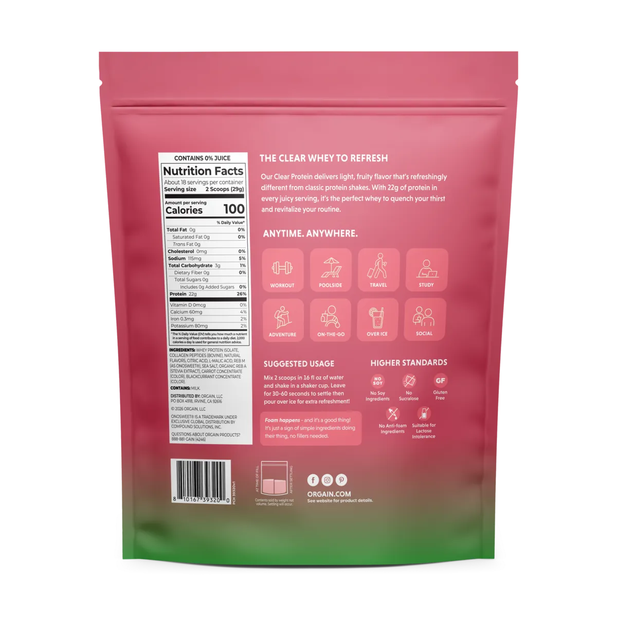 Clear Protein Powder - Watermelon
