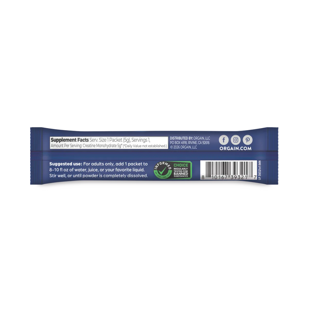 Creatine Powder Single Serve Stick Packs
