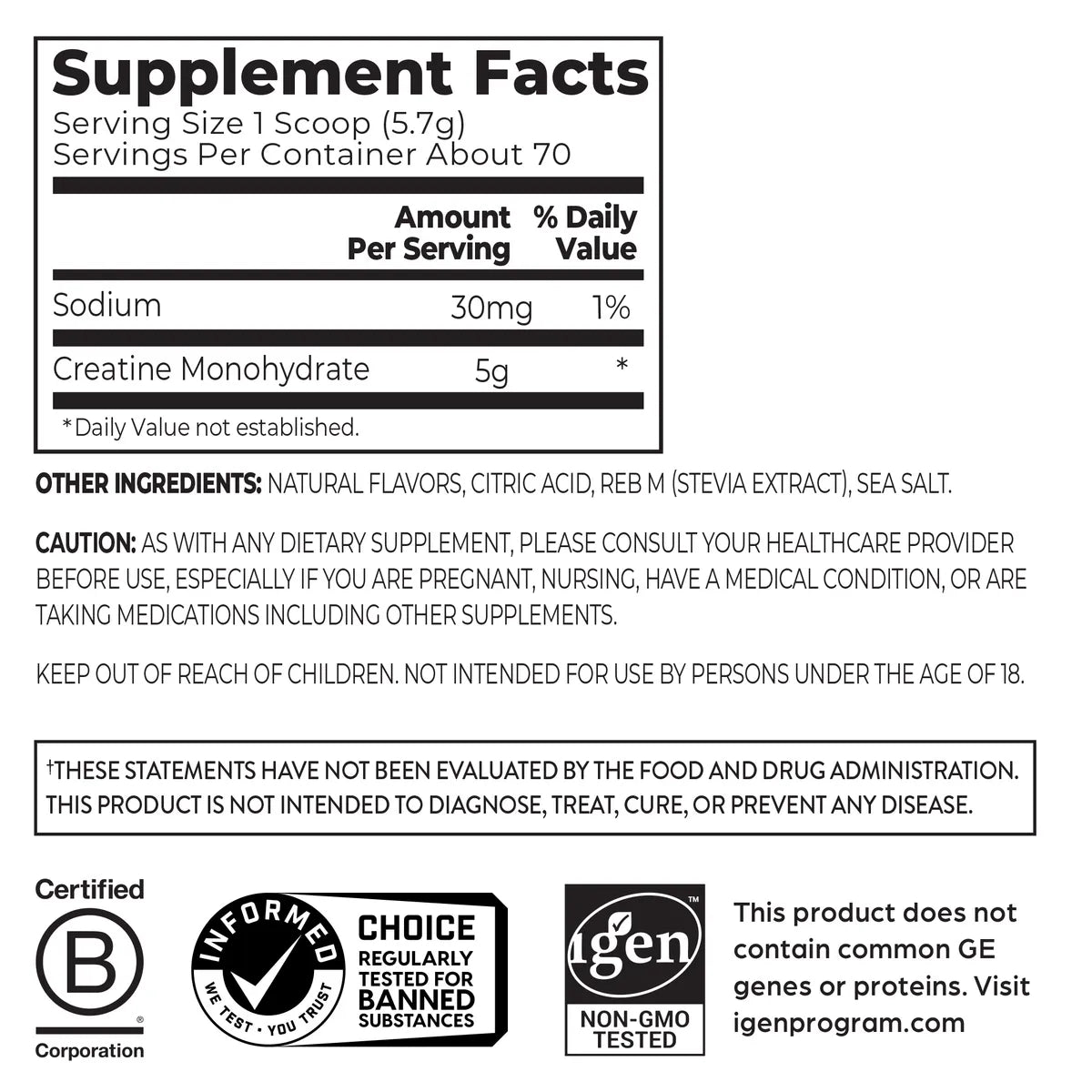 Creatine Powder - Lemonade