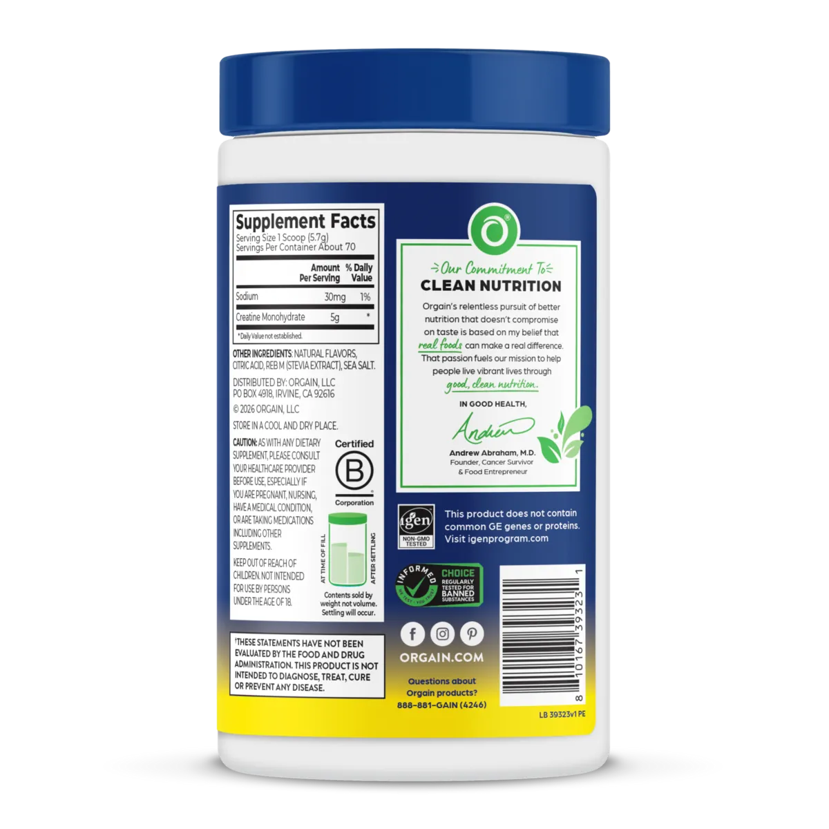 Creatine Powder - Lemonade
