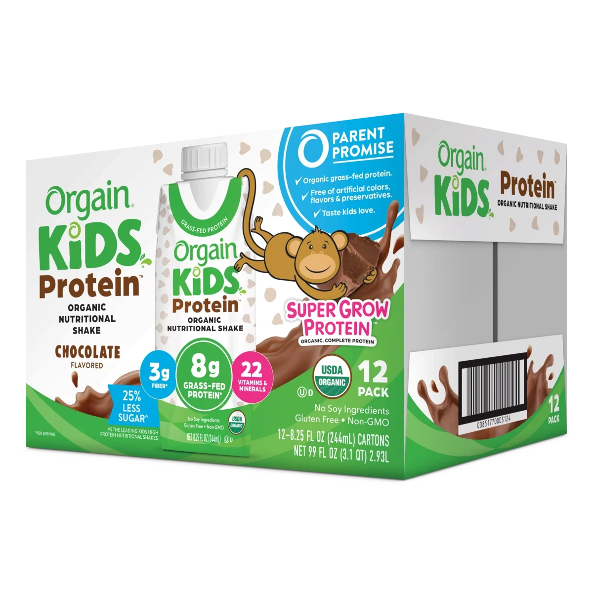 Kids Protein Organic Nutrition Shake - Chocolate