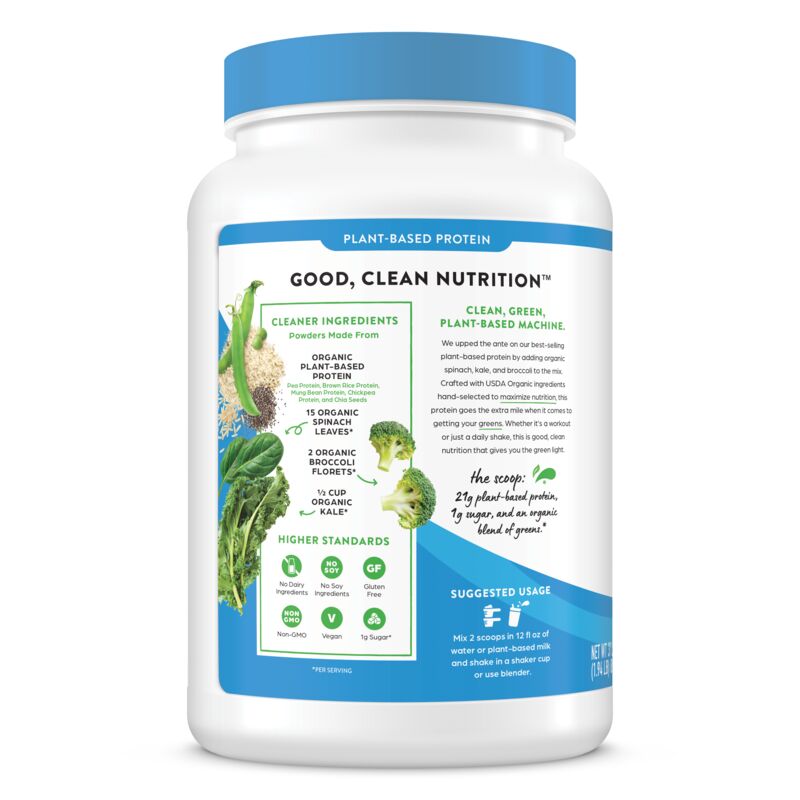Organic Protein™ & Greens Plant Based Protein Powder - Vanilla Bean