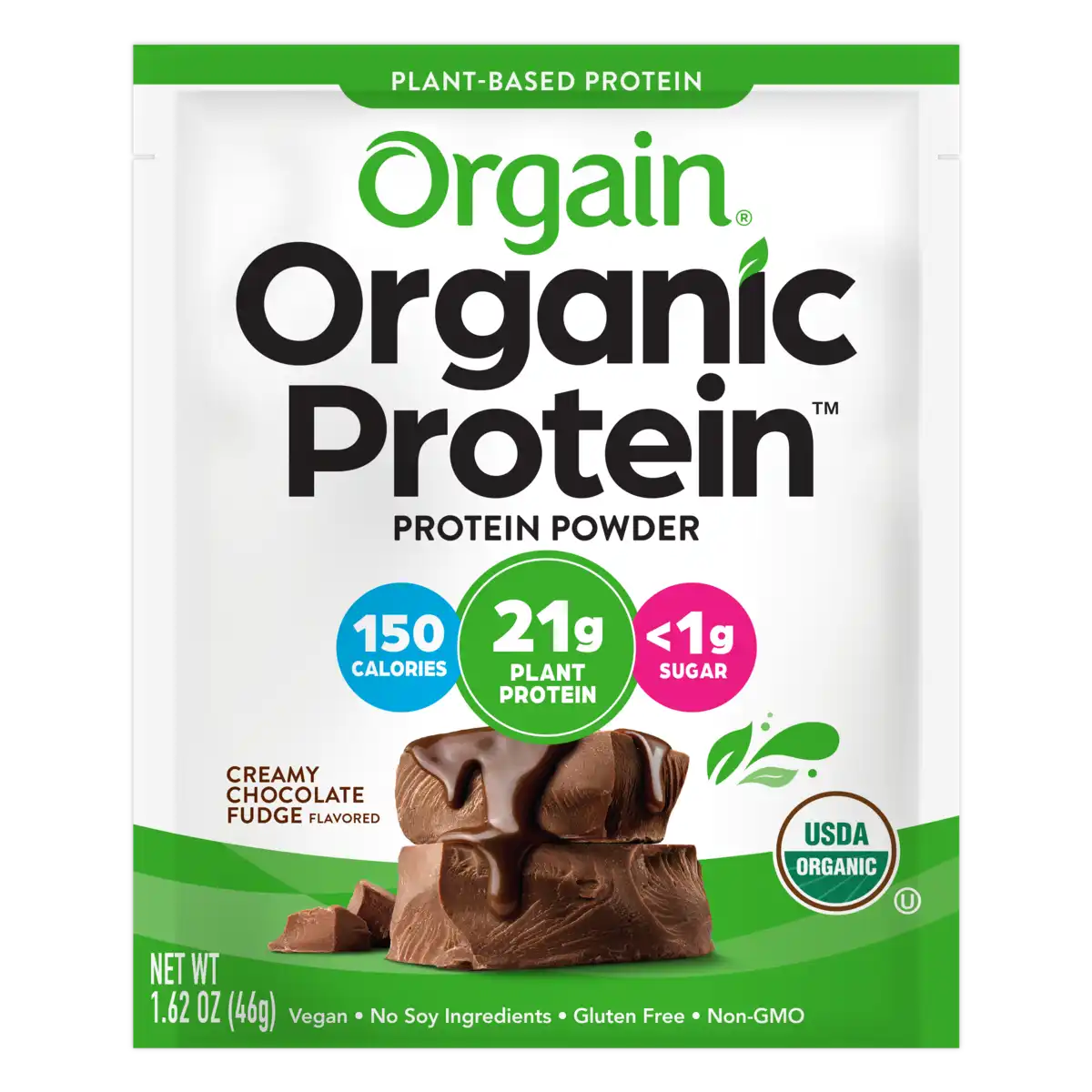 Organic Protein™ Plant Based Protein Powder - Creamy Chocolate Fudge
