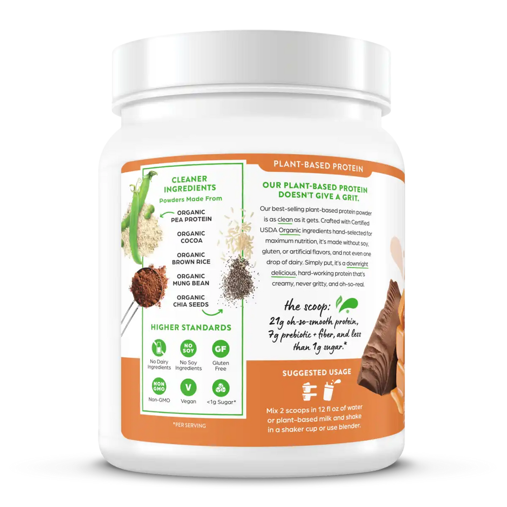 Organic Protein™ Plant Based Protein Powder - Chocolate Caramel Sea Salt