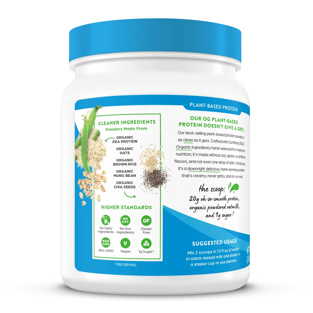 Organic Protein™ + Oatmilk Plant Based Protein Powder - Chocolate