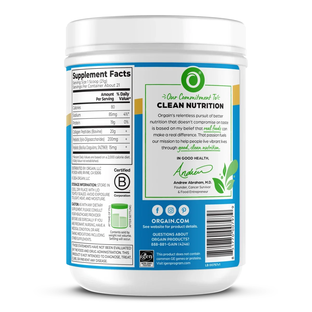 Collagen Peptides + Prebiotics & Probiotics