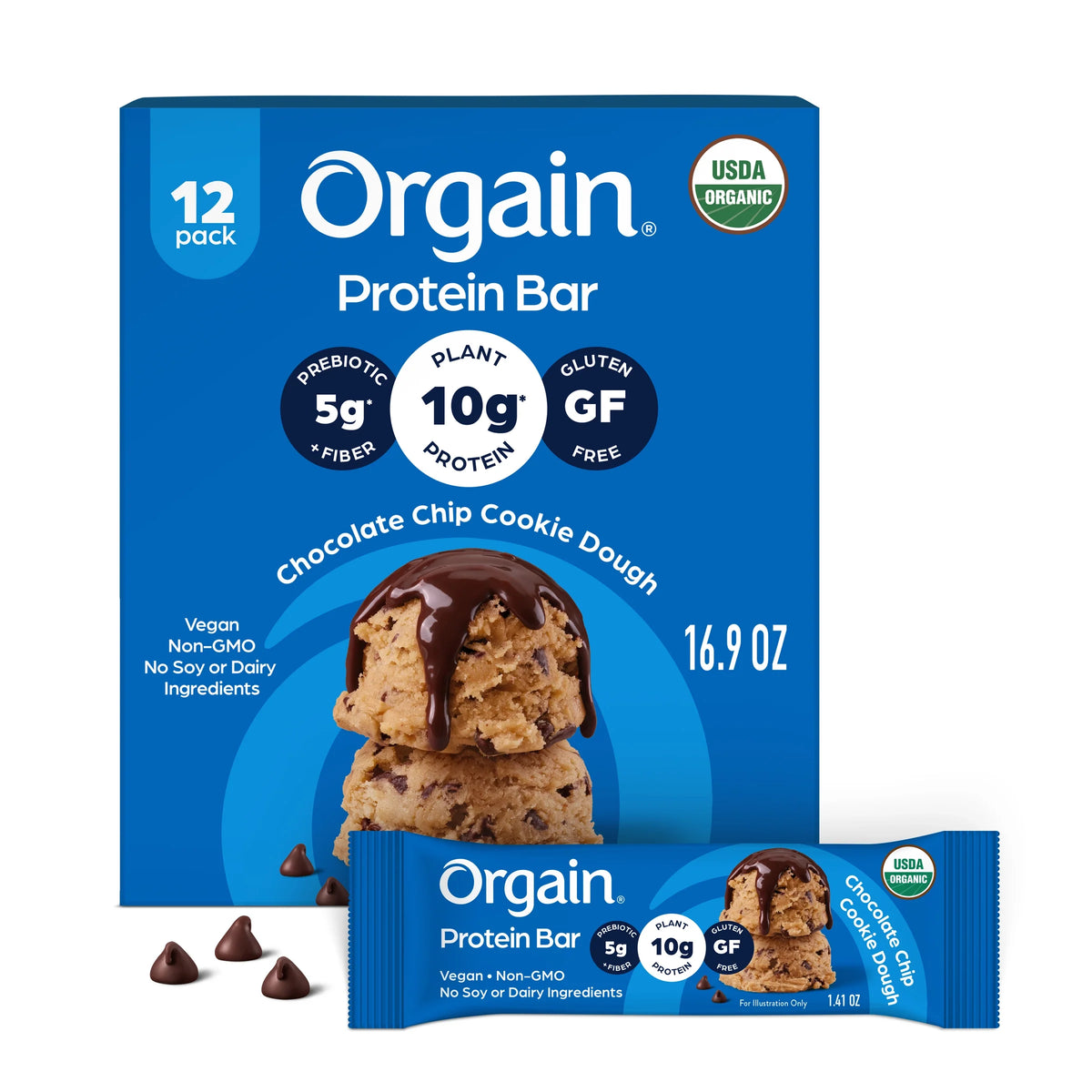Organic Protein Bar - Chocolate Chip Cookie Dough